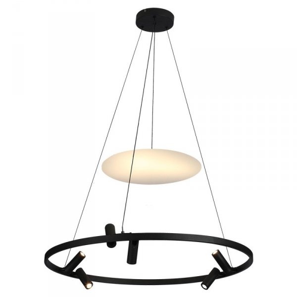 LIGHT PRESTIGE Lampa wisząca Almeria 6xLED czarna LP-907/1P BK