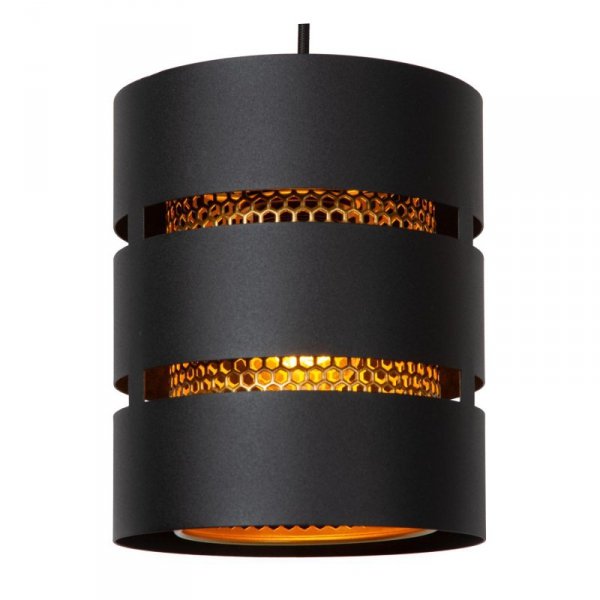 LAMPA NOWOCZESNA METALOWA CZARNO ZŁOTA LUCIDE ROSAS 21433/13/30