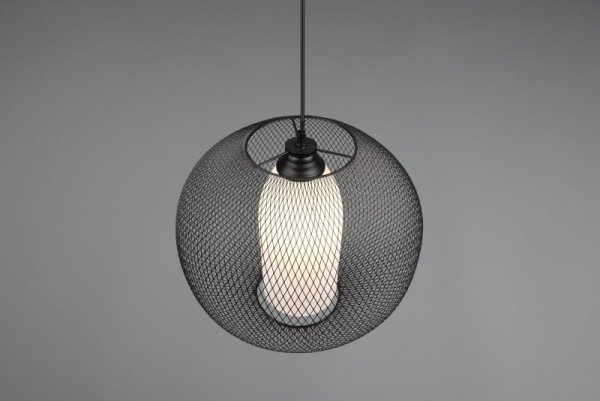 LAMPA WISZĄCA KULA DRUCIANA Z KLOSZEM 40CM NAD STÓŁ DO KUCHNI JADALNI DO SALONU FILO 313900132 TRIO