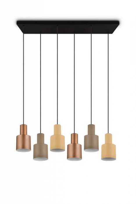 LAMPA WISZĄCA NAD STÓŁ WYSPĘ DO KUCHNI JADALNI W ODCIENIACH BRĄZU AGUDO 319400617 TRIO