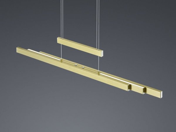 LAMPA WISZĄCA LED ZŁOTA MOSIĄDZ MATOWY NOWOCZESNA DO KUCHNI JADALNI TRAJAN 375310508 TRIO