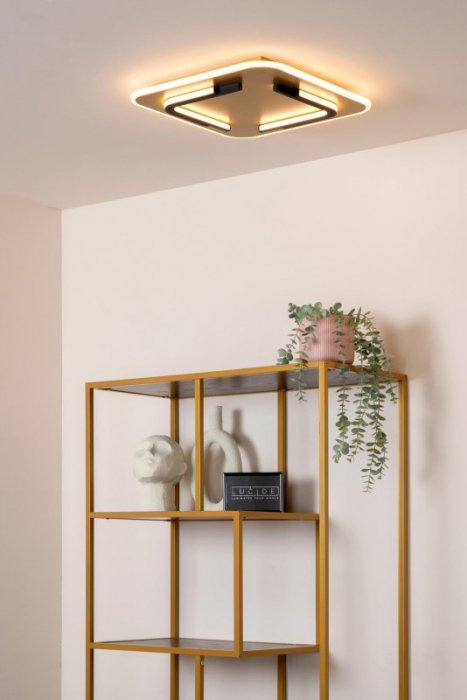 LAMPA SUFITOWA PLAFON LED NOWOCZESNY ZŁOTY LUCIDE ANDREAS 44114/30/02