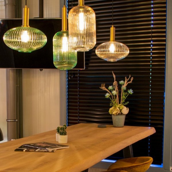 LAMPA WISZĄCA SZKLANA GLAMOUR NOWOCZESNA LUCIDE MALOTO 45386/30/62