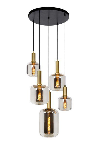 LAMPA WISZĄCA SZKLANA DO SALONU JADALNI NOWOCZESNA LUCIDE JOANET 45494/15/65