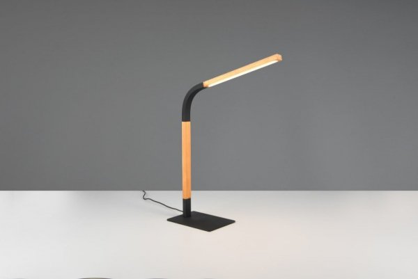 LAMPKA STOŁOWA BIURKOWA NOWOCZESNA LED Z DREWNEM NORRIS 545210132 TRIO