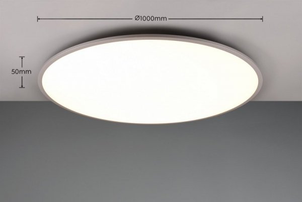 PLAFON OKRĄGŁY LED NOWOCZESNY DO SALONU KUCHNI JADALNI STEROWANY PILOTEM YUMA 641719187 TRIO