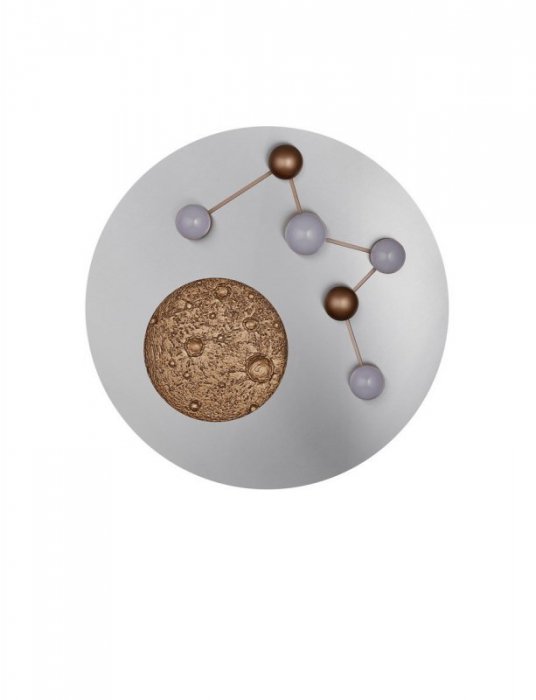 LAMPA SUFITOWA LED PLAFON DEKORACYJNY ZODIAC 644810107 TRIO