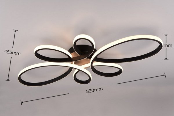 LAMPA LED NOWOCZESNA DO SALONU SYPIALNI FLY 645619132 TRIO