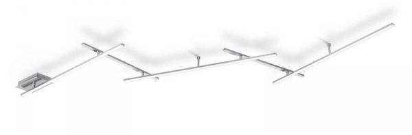 LAMPA SUFITOWA LED NOWOCZESNA ROZŁOŻYSTA REGULOWANA DO DŁUGIEGO POKOJU SALONU INDIRA 674610507 TRIO