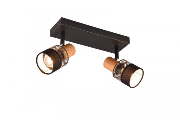 KINKIET SPOT REFLEKTOR CZARNY METALOWY INDUSTRIALNY DO SALONU SYPIALNI POKOJU NANDINI 811700232 TRIO