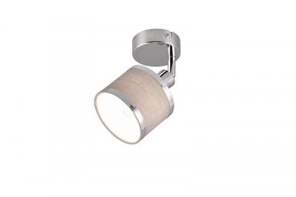 KINKIET PLAFON SPOT REFLEKTOR CHROM Z ABAŻUREM DO SALONU POKOJU SYPIALNI AROSA 812100106 TRIO