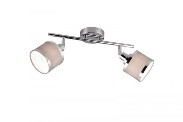 KINKIET PLAFON SPOT REFLEKTOR CHROM Z ABAŻUREM DO SALONU POKOJU SYPIALNI AROSA 812100206 TRIO