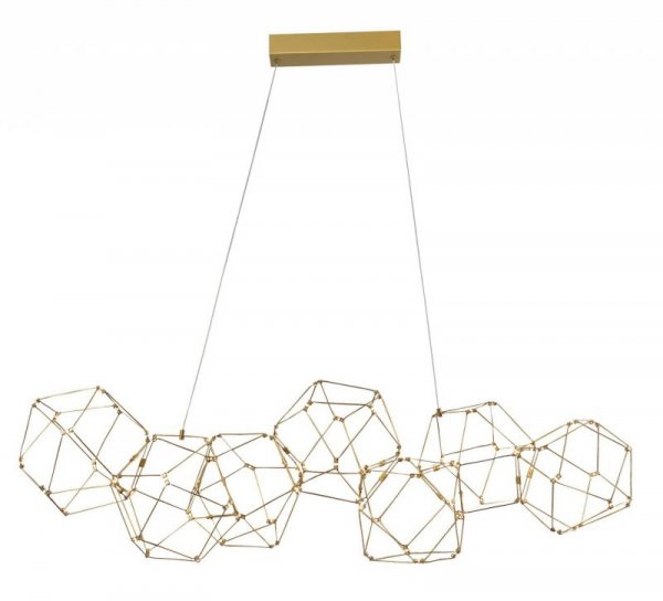 LAMPA WISZĄCA LED NOWOCZESNA ZŁOTA DEKORACYJNA DESINGERSKA NAD STÓŁ DO SALONU JADALNI LUCES EXCLUSIVAS ASIS LE41325