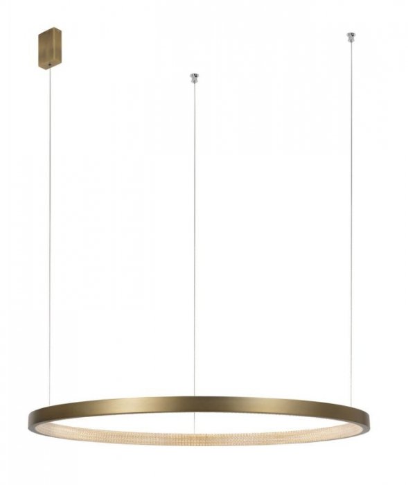 LAMPA WISZĄCA ZŁOTA LED RING OBRĘCZ DO SALONU SYPIALNI LUCES EXCLUSIVAS ORITO LE41728