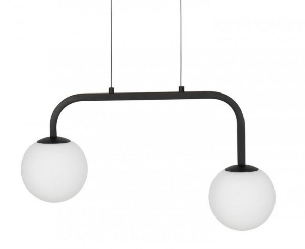 LAMPA CZARNA NOWOCZESNA BIAŁA KULA LUCES EXCLUSIVAS UBEDA LE41804
