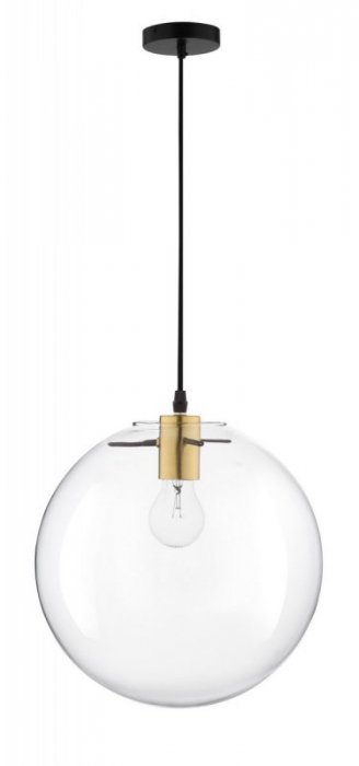 LAMPA WISZĄCA CZARNO ZŁOTA SZKLANA LUCES EXCLUSIVAS UPATA LE41813
