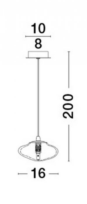 LAMPA WISZĄCA SZKLANA ZŁOTA NOWOCZESNA DO SALONU SYPIALNI KUCHNI LUCES EXCLUSIVAS NAYARIT LE42897