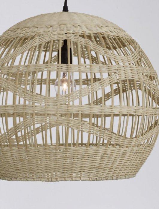 LAMPA WISZĄCA NATURAL EKO RATTANOWA DO SALONU JADALNI KUCHNI W STYLU BOHO LUCES EXCLUSIVAS REYNOSA LE42946