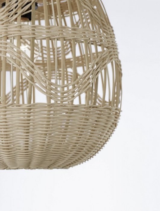 LAMPA WISZĄCA NATURAL EKO RATTANOWA DO SALONU JADALNI KUCHNI W STYLU BOHO LUCES EXCLUSIVAS REYNOSA LE42949