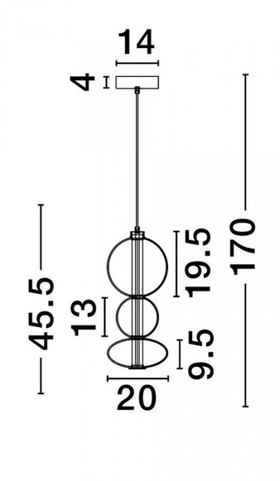 LUCES EXCLUSIVAS LAMPA NOWOCZESNA LUIS LE44221