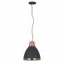 ITALUX MERTON MD-HN8209 BK+RC LAMPA WISZĄCA NOWOCZESNA GRAFITOWA  DO KUCHNI