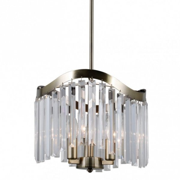 ITALUX SABRIGA PND-44544-3 LAMPA WISZĄCA PATYNA Z KRYSZTAŁAMI DO SALONU 