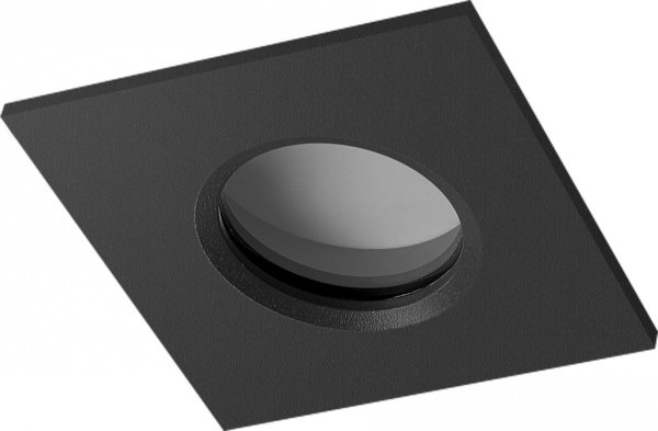 AZZARDO IKA SQUARE IP65 AZ4230 LAMPA WPUSTOWA CZARNA KWADRAT