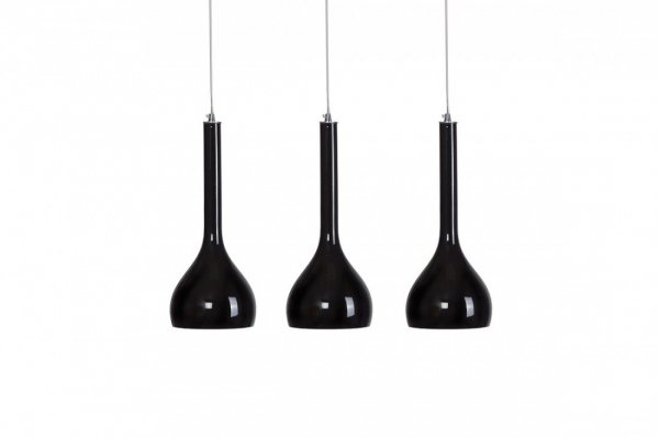 AZZARDO SOUL AZ0276 LAMPA WISZĄCA MINIMALISTYCZNA CZARNA POTRÓJNA