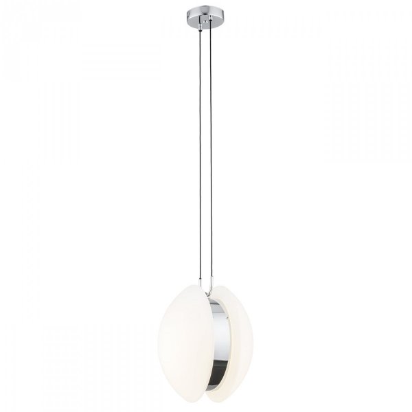 LAMPA WISZĄCA SZKLANA CHROM DEKORACYJNA NAD STÓŁ DO SALONU KUCHNI JADALNI BUFFALO 4678