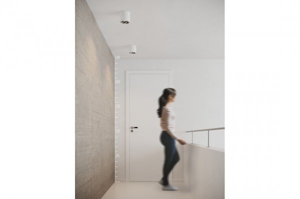 AZZARDO ALIX IP65 AZ4055 LAMPA SUFITOWA ZEWNĘTRZNA BIAŁA CYLINDER MINIMALISTYCZNA