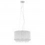 ITALUX ANABELLA P0207-07D-F4QL LAMPA WISZĄCA SREBRNA Z KRYSZTAŁKAMI DO JADALNI 