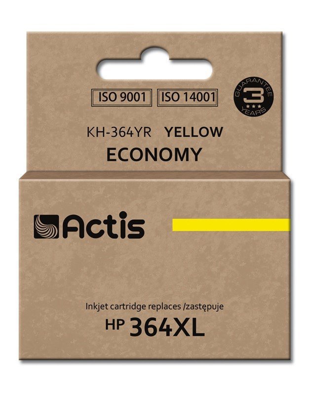 Tusz ACTIS KH-364YR (zamiennik HP 364XL CB325EE; Standard; 12 ml; żółty)