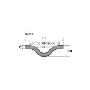 10.331 Lifting bar/ hook d=50 R=75 L=510