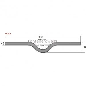 10.318 Lifting bar/hook d=50 R=100 L=1150