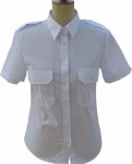koszula damska mundurowa krótki rękaw biała