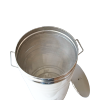 Settler 70L with sieve and handles (stainless)