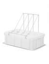 Plastic uncapping tray with plastic strainer (H -200mm)