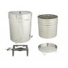 Wax melter based on settler 100l with a perforated basket + free gas stool