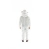 Beekeeping mesh overall with a hat