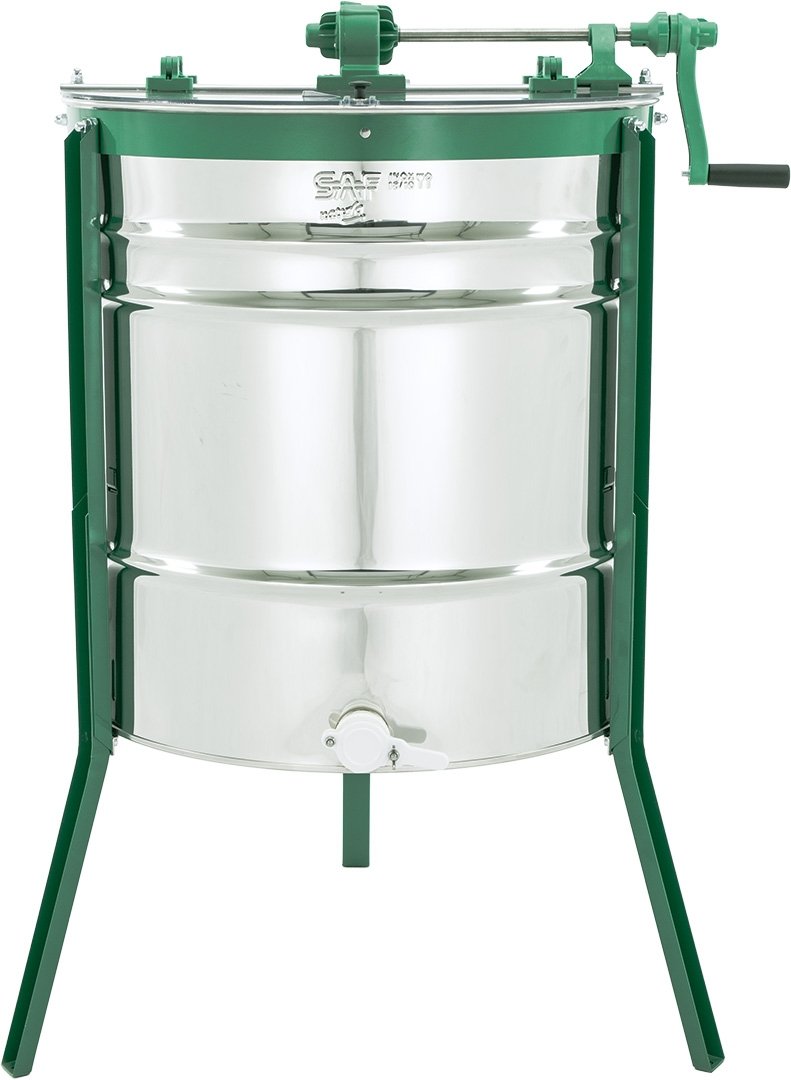 Tangential 4-frame honey extractor, Ø640 mm, frame: 4/8 DB, 4 layens, manual – FUEGO