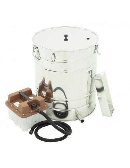 Wax melter with a steam generator - round