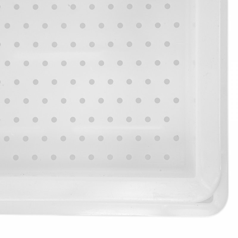Plastic uncapping tray with plastic strainer (H -200mm)