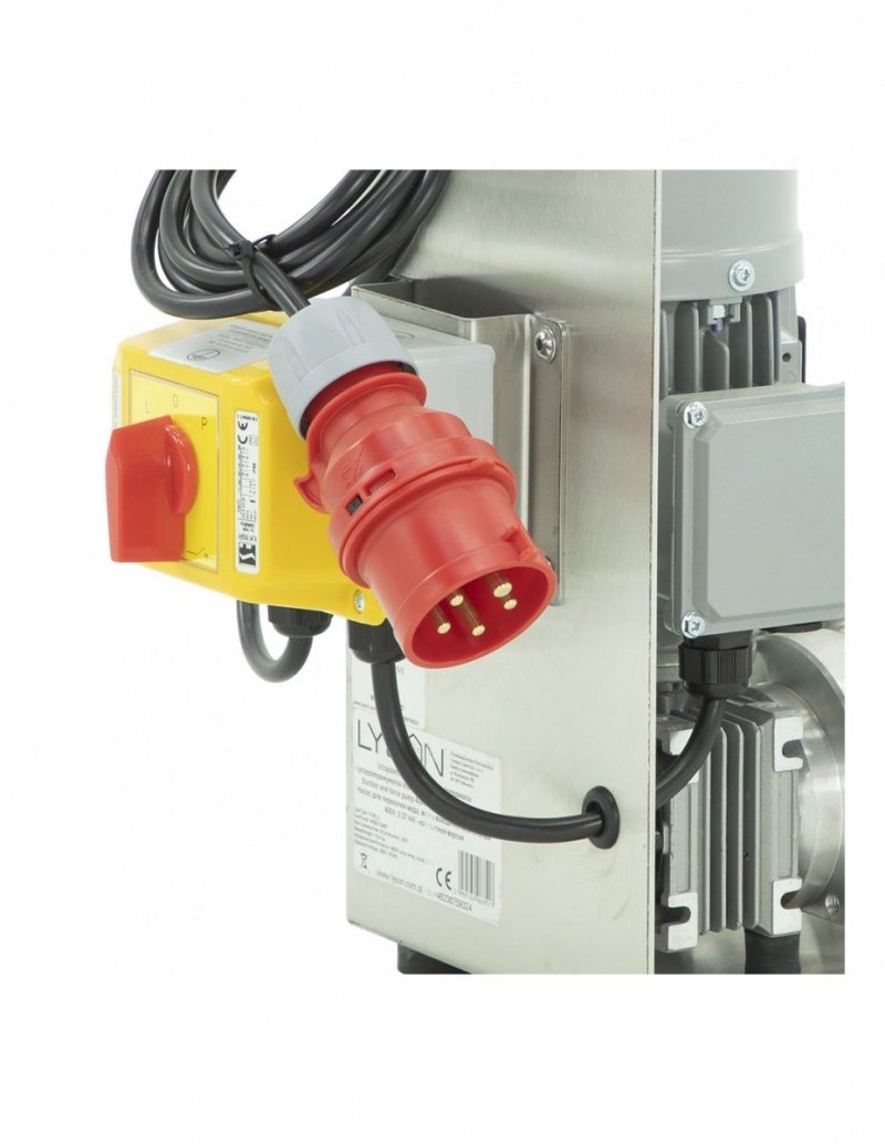 Honey pump (suction and force pump) 0.37 KW, 400V (without inverter) – compact version