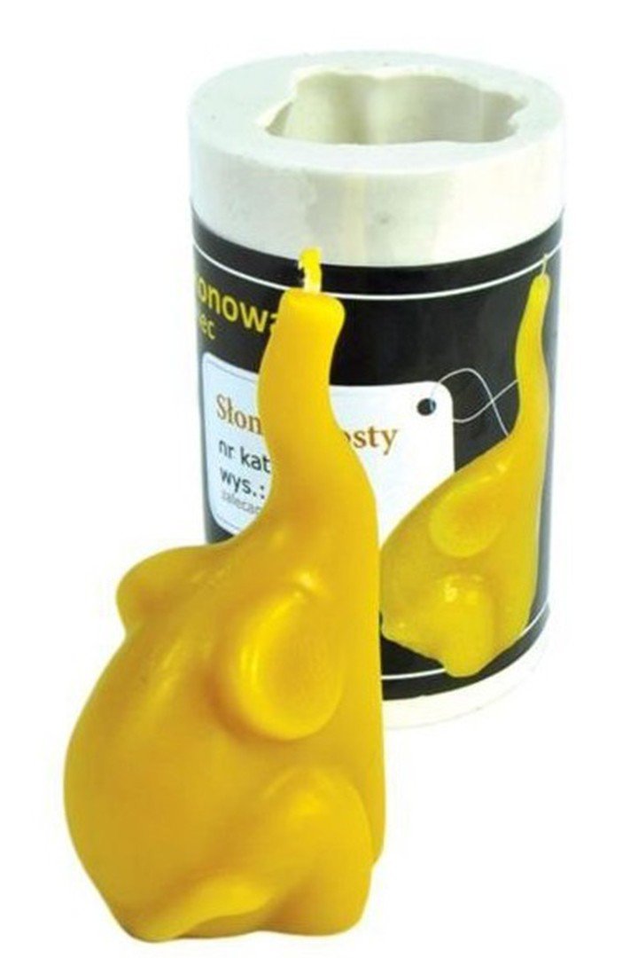Silicone mould -  simple elephant - height 9 cm