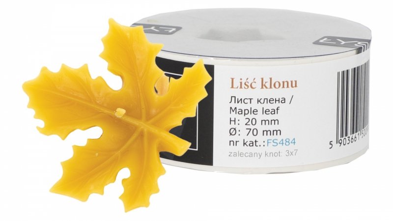 Forma silikonowa - Liść Klonu