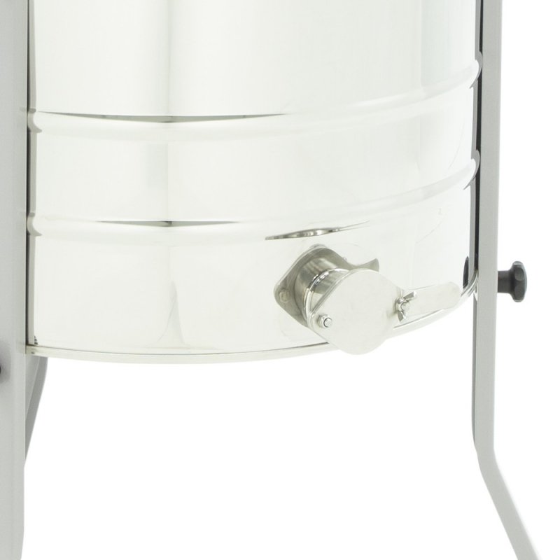 4-frame diagonal electric honey extractor 230V, Ø500, Wielkopolska, Langstroth, with a stainless valve - MINIMA