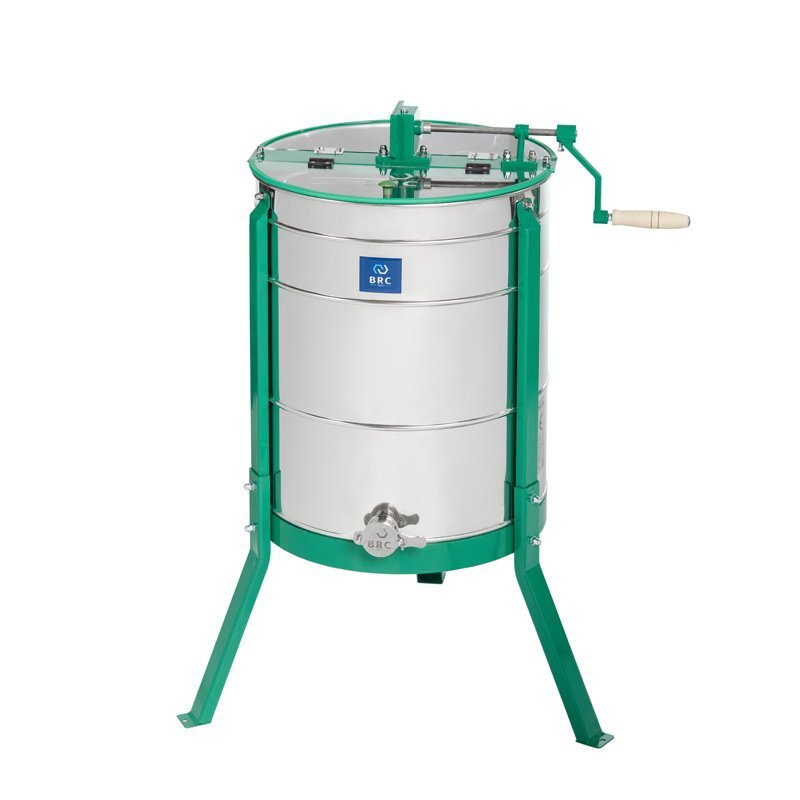 4-frame diagonal electric honey extractor 230V, Ø500, Wielkopolska, Langstroth, with a stainless valve - MINIMA