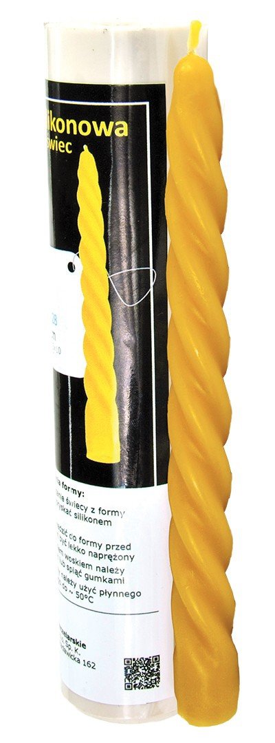 Silicone mould - twisted candle - height 20cm
