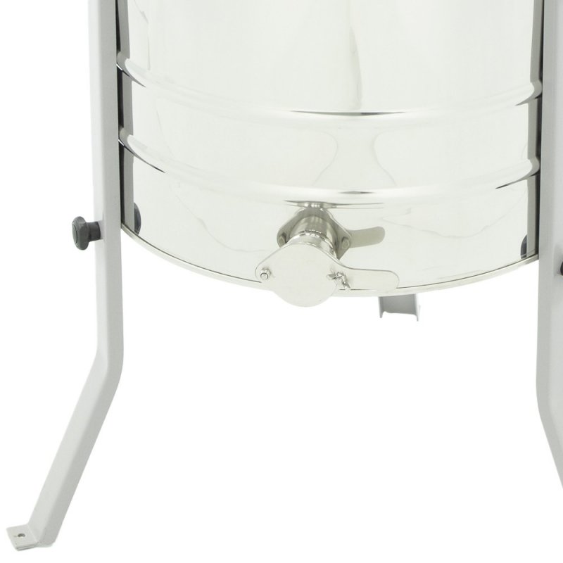 4-frame diagonal manual honey extractor, Ø600, universal basket, with a stainless valve - MINIMA