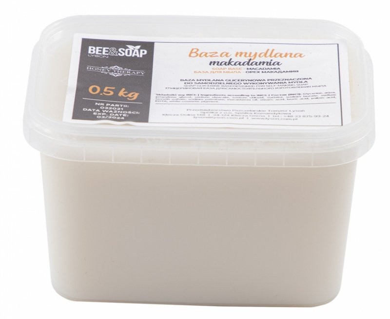 Baza mydlana olej makadamia 0,5 kg